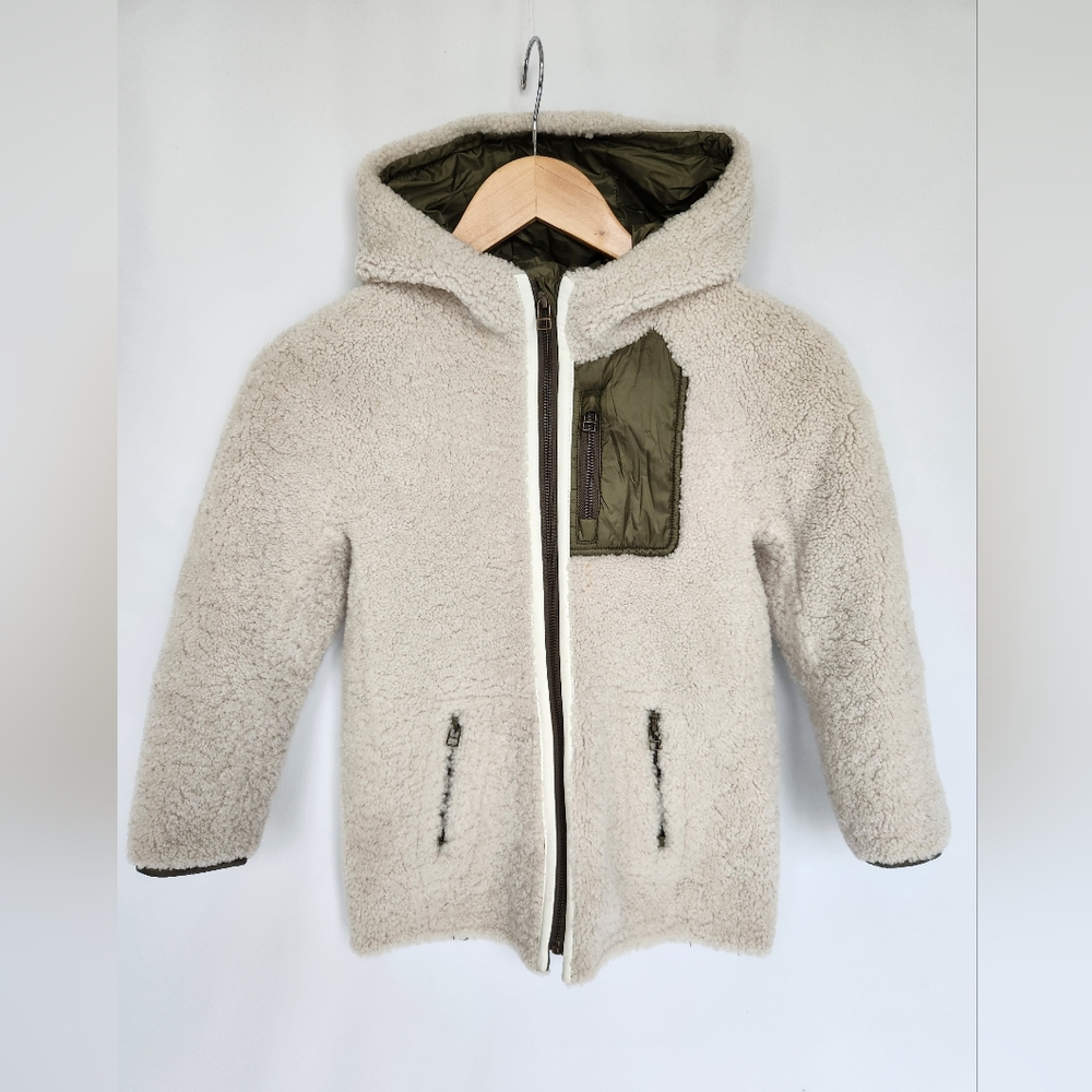 Yves Salomon Enfant Lamb Wool Coat
